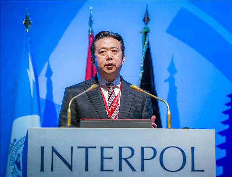 Interpol od Pekinga traži informacije o nestanku svog šefa Hongweija 