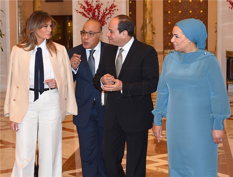 EGYPT USA PEOPLE MELANIA TRUMP DIPLOMACY