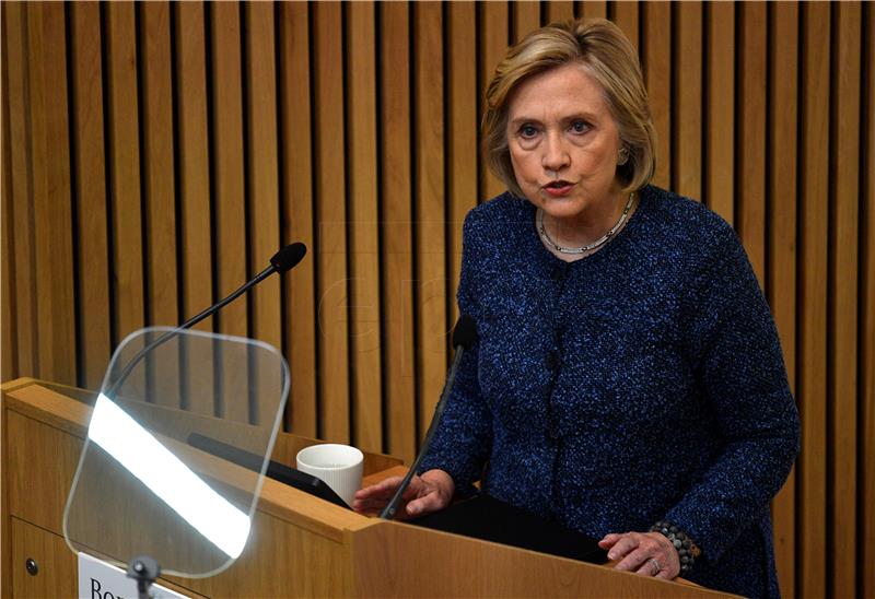 BRITAIN HILLARY CLINTON VISITS OXFORD