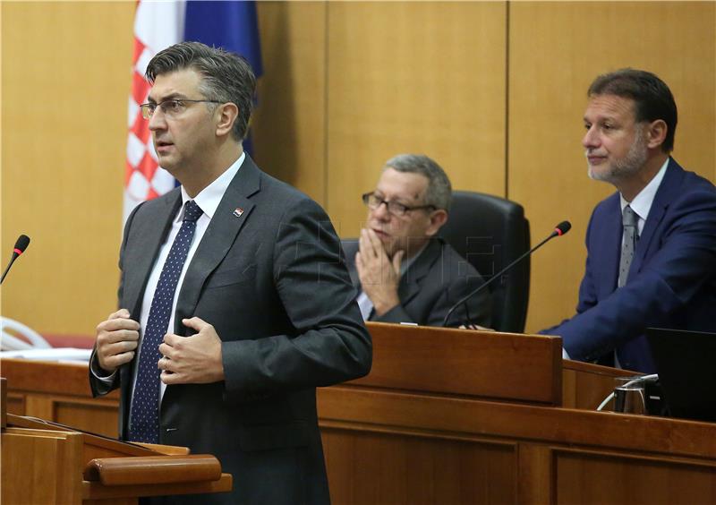 Plenković podnosi redovno godišnje izvješće o radu Vlade u Hrvatskom saboru