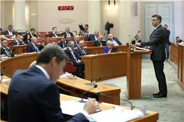 Plenković podnosi redovno godišnje izvješće o radu Vlade u Hrvatskom saboru