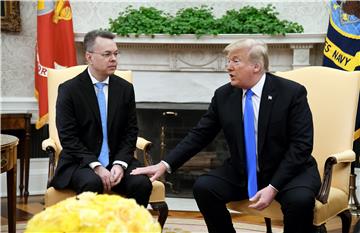 USA WHITE HOUSE TRUMP PASTOR BRUNSON