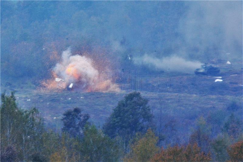 Završni dio vježbe Velebit 18 – združena snaga na Slunju