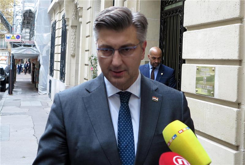 Plenković u utorak s Macronom razgovara o jačanju gospodarskih i političkih odnosa 