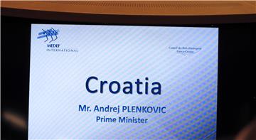 Plenković na sastanku Vijeća poduzetnika Francuska-Hrvatska 