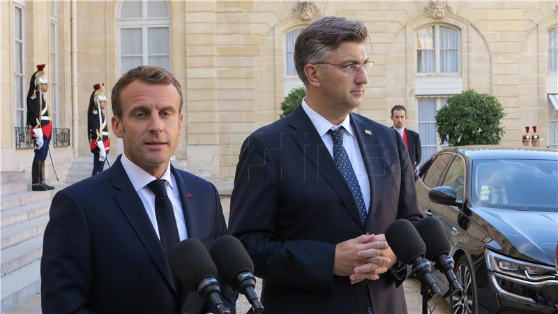 Plenkovic very pleased with talks with Macron