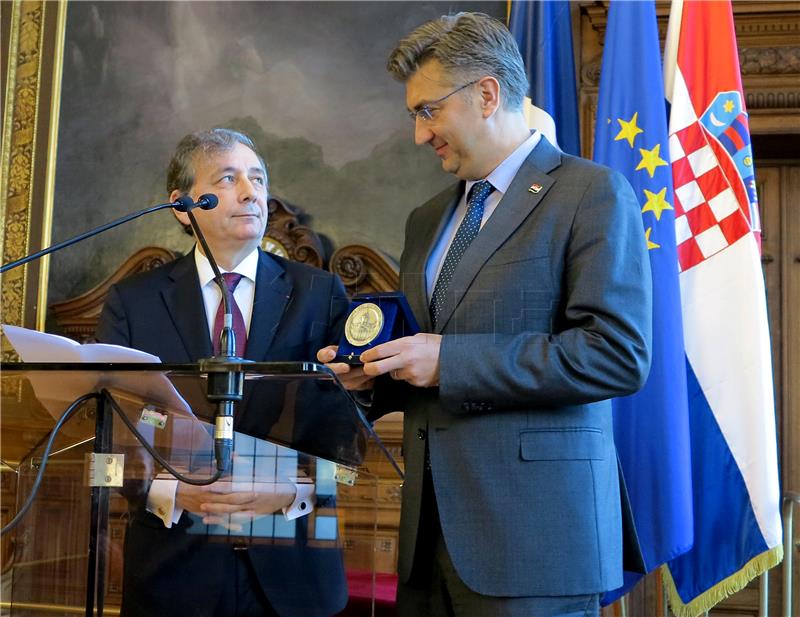 Plenković prisustvovao predavanju na Sorbonni