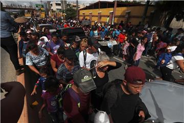 GUATEMALA HONDURAS MIGRATION USA CARAVAN