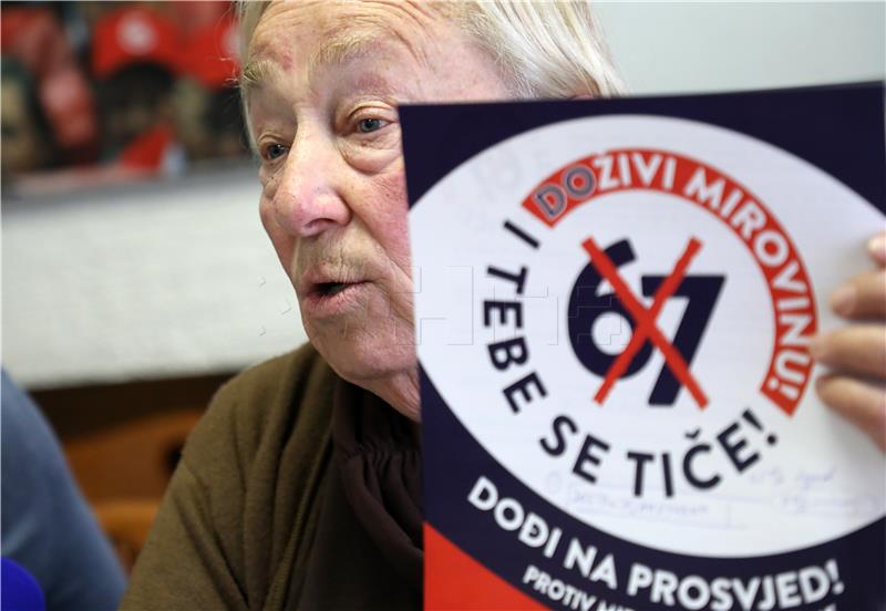 Pensioners Union supports rally against draft pension reform