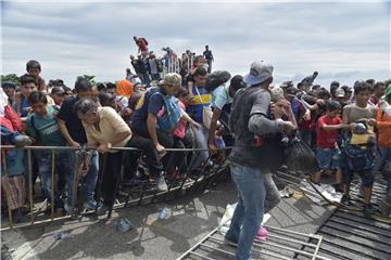 MEXICO USA HONDURAS CARAVAN