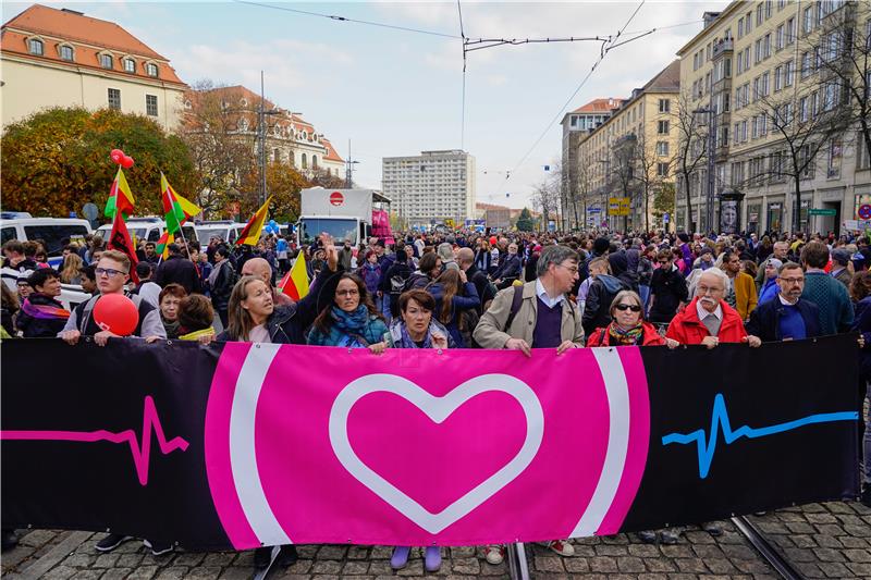 GERMANY PEGIDA ANNIVERSARY PROTEST