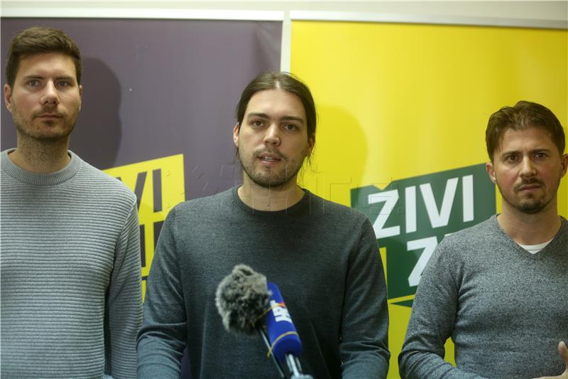   Konferencija za medije stranke Živi zid 