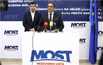 Konferencija za novinare Mosta Nezavisnih lista