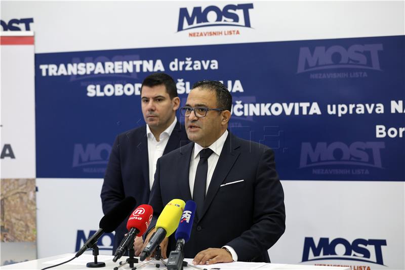 Konferencija za novinare Mosta Nezavisnih lista