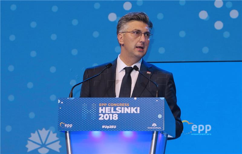 Plenković na kongresu EPP-a snažno osudio populizam