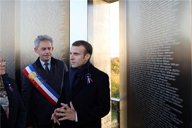 FRANCE MACRON WWI ARMISTICE CENTENARY