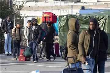 ITALY MIGRANT CAMP CLEARED