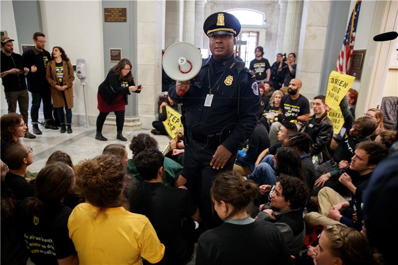 USA CONGRESS CLIMATE PROTEST