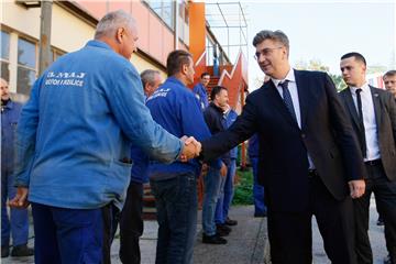 Plenković posjetio brodogradilište 3. Maj