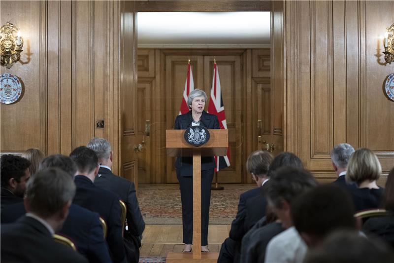 BRITAIN BREXIT THERESA MAY PRESS CONFERENCE