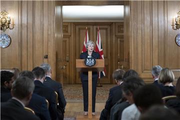 BRITAIN BREXIT THERESA MAY PRESS CONFERENCE