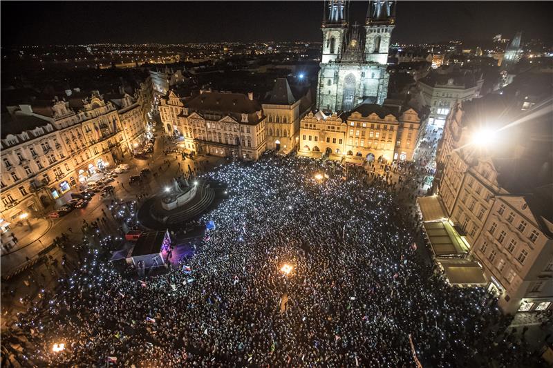 CZECH REPUBLIC PROTEST VELVET REVOLUTION