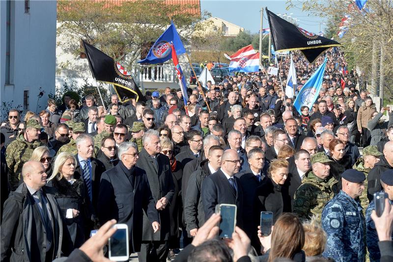 Several thousand people gather to commemorate Skabrnja massacre