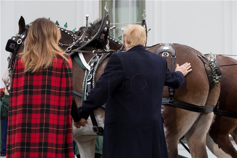 USA WHITE HOUSE CHRISTMAS TREE TRUMP