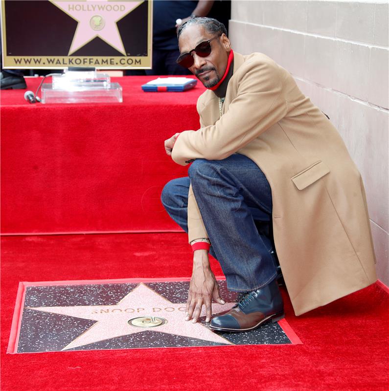 USA RECORDING SNOOP DOGG STAR CEREMONY