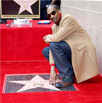 USA RECORDING SNOOP DOGG STAR CEREMONY