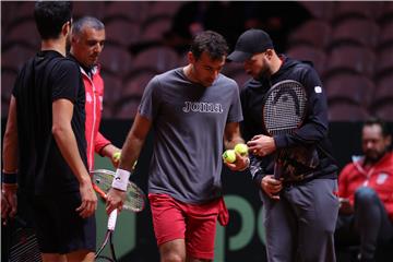 Trening Hrvatske Davis Cup reprezentacije u Lillu