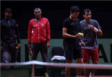 Trening Hrvatske Davis Cup reprezentacije u Lillu