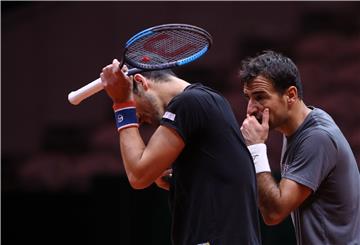 Trening Hrvatske Davis Cup reprezentacije u Lillu