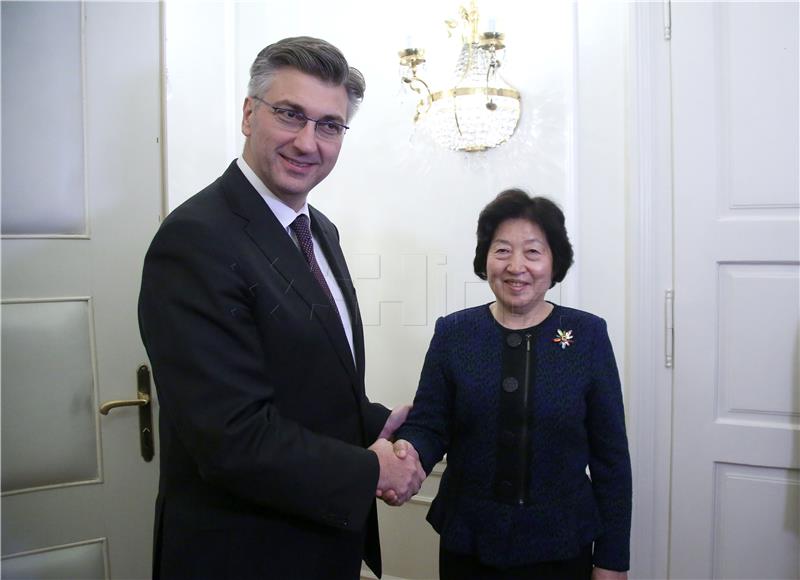 Plenkovic and Sun call for stronger economic cooperation between Croatia and China