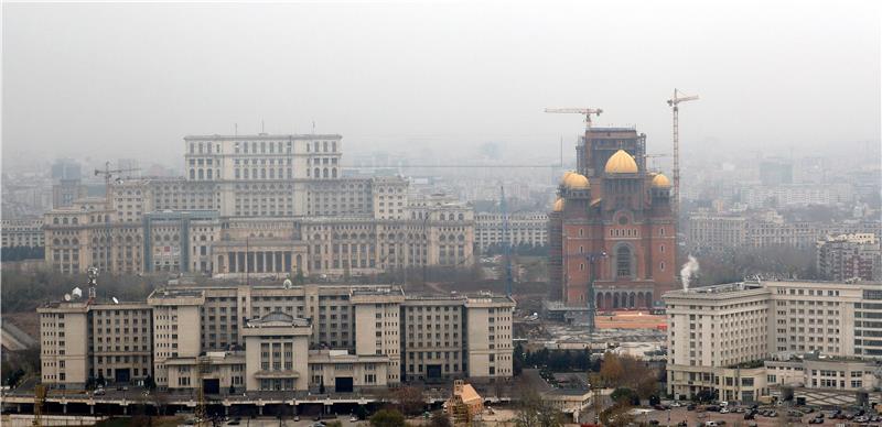 ROMANIA NEW ORTHODOX CATHEDRAL OPENING PREPARATIONS