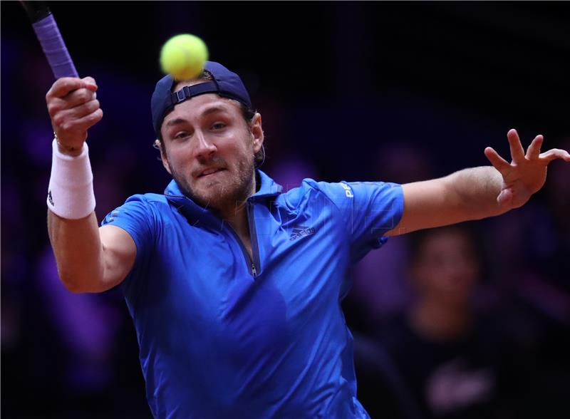 Davis Cup finale: Francuska protiv Hrvatske, Pouille - Čilić