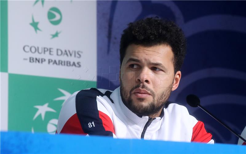 Konferencija Francuske Davis Cup reprezentacije nakon poraza u finalu