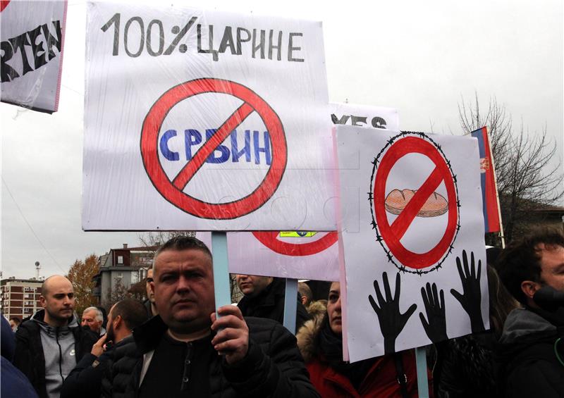 SERBIA MITROVICA SERBS PROTEST