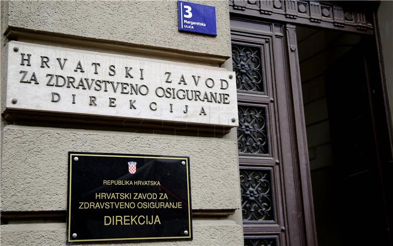 Croatian Health Insurance Fund in black