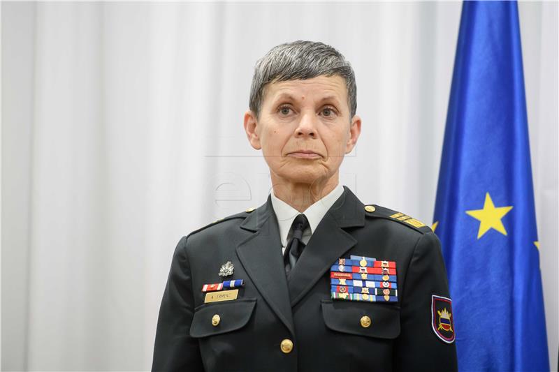 SLOVENIA DEFENCE FEMALE ARMED FORCES CHIEF