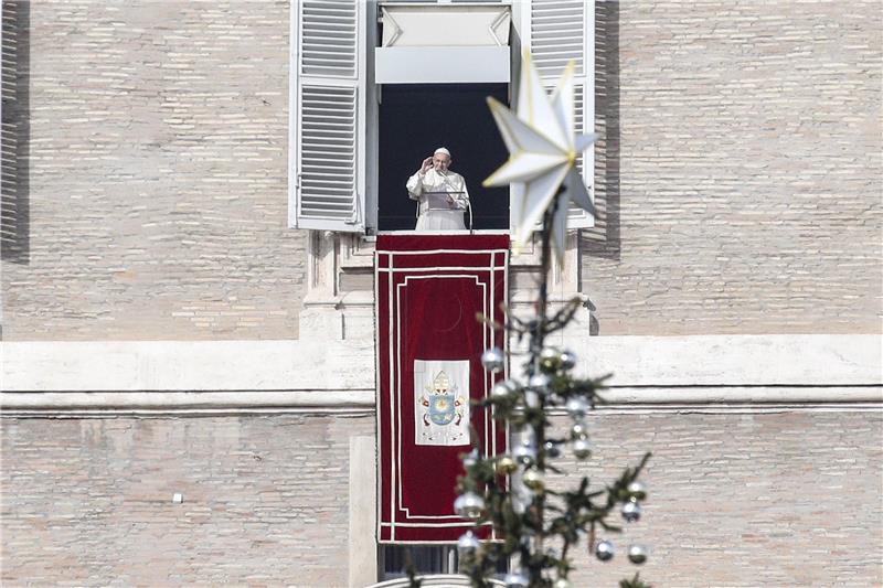 VATICAN POPE FRANCIS ANGELUS PRAYER