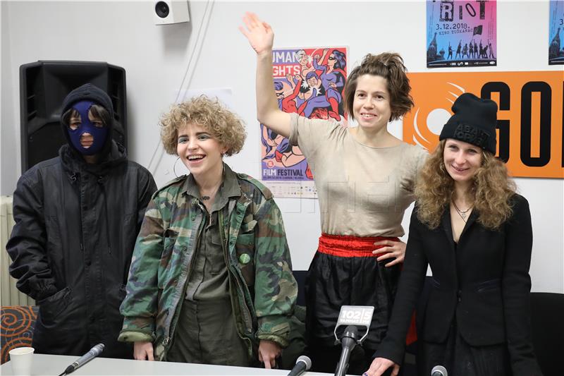 Pussy Riot to give performance in Zagreb