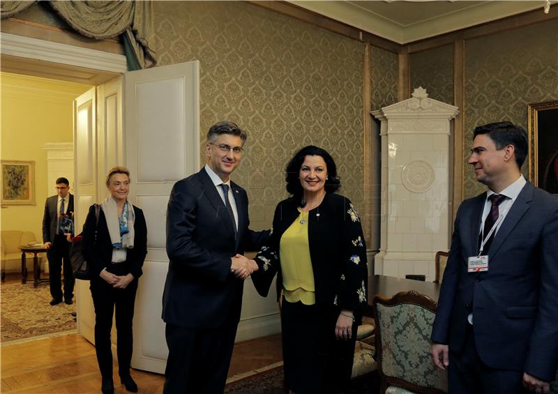 Premijer Plenković s potpredsjednicom ukrajinske vlade