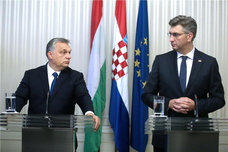 Plenkovic, Orban say price key in buyout of MOL's stake in INA