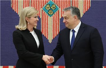 Croatian president receives Hungarian PM