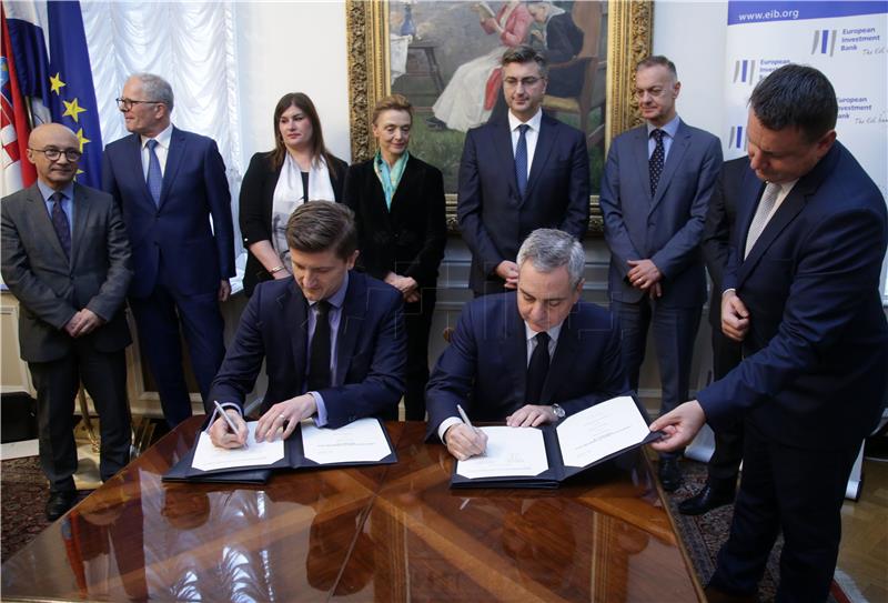 EIB and Croatian government sign EUR 300 loan agreement