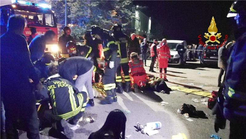 ITALY ACCIDNETS NIGHTCLUB STAMPEDE