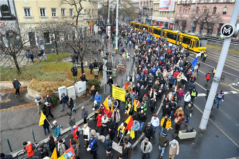 HUNGARY TRADE UNION RALLY