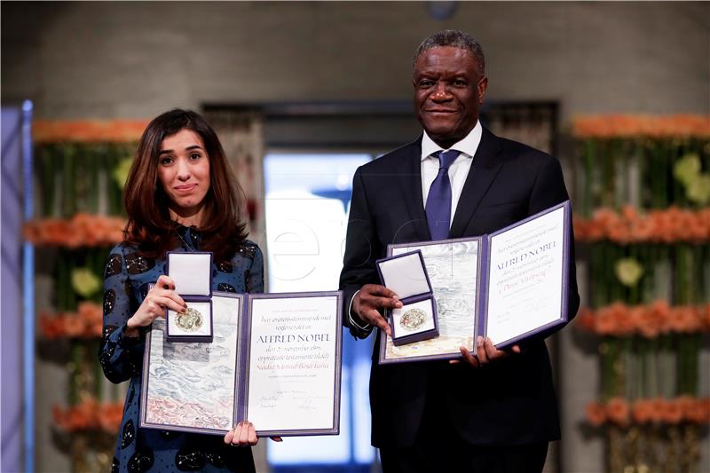 Jezidkinja Murad i Kongoanac Mukwege primili Nobelovu nagradu za mir