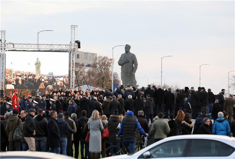 Tudjman monument unveiled in Zagreb